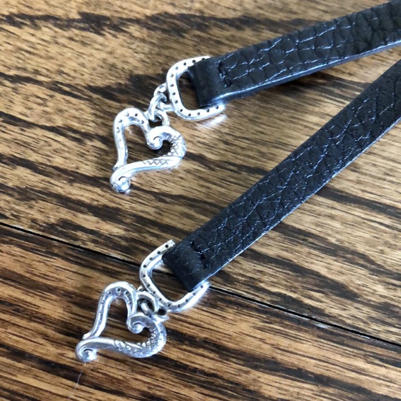 Brighton, Black & Brown Leather and Silver Adjustable Belt! main image 6